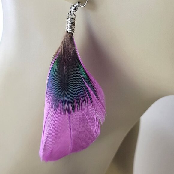 Feather Earrings - 3 Pairs of Feather Earrings - Picture 3 of 5